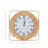 Quartz movement / Crystal Tabletop Clock in White