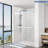 Opal Mirage MCOCOD 61-66.75" W x 76" H Double Sliding Frameless Soft Close Shower Door with 3/8" (10mm)Clear Glass-74768530