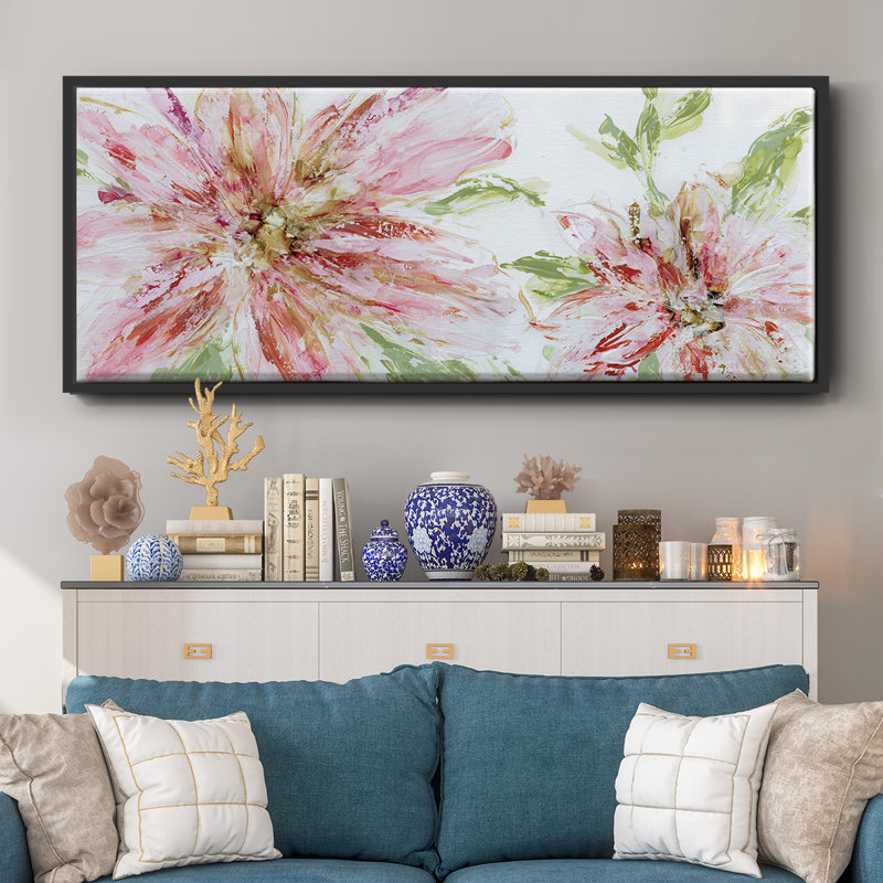 Floral Panache- Framed Canvas