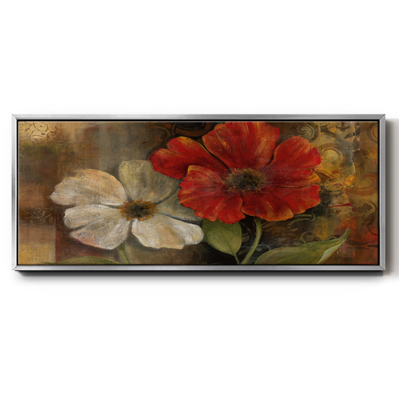 Perfect Pair II- Framed Canvas, 24" H x 60" W