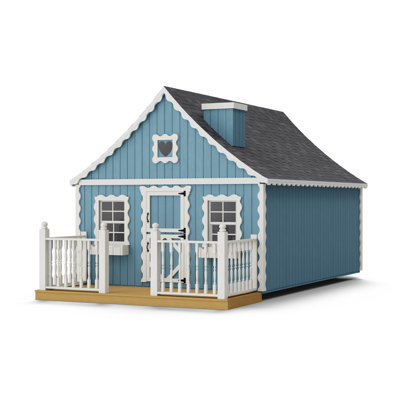 Gingerbread Outdoor Wood Playhouse
