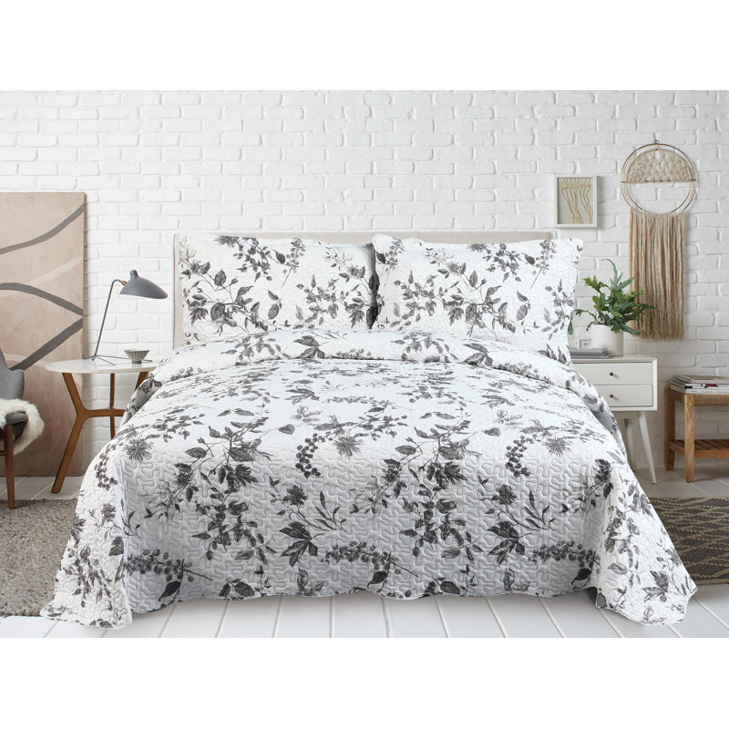 Ensemble de courtepointe 2 pièces Marina, Courtepointe simple et 1 taie décorative