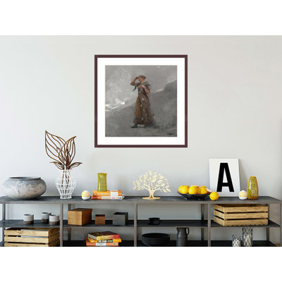 «The Fisher Girl» par Winslow Homer, impression giclée sur cadre