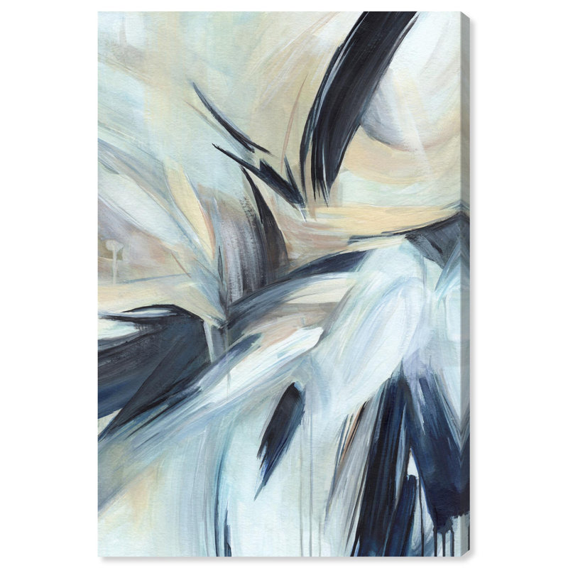 «Layered Shadows», art abstrait vert par Art Remedy, H 15 po x l 10 po, Toile tendue, Peinture sans cadre