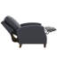 Fauteuil inclinable bleu nuit en similicuir-102625343