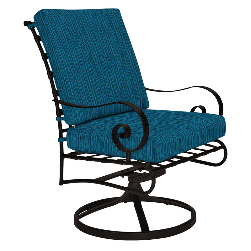 Classico Outdoor Rocker Chair, Carbon Black, Alcazar Redwood