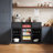 Fridge Cabinet With Wine Storage,fluted Kitchen Pantry Cabinet With Adjustable Shelves,mini Fridge Cabinet With Wine Storage-2030976054