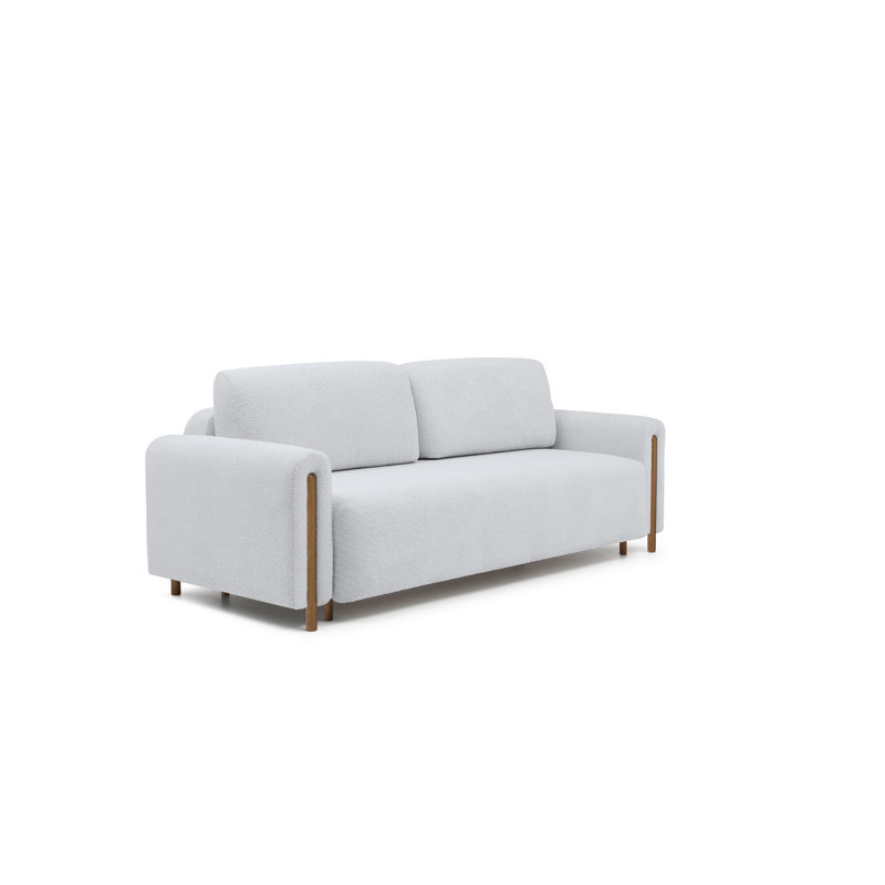 Ageeth Sofa Bed, Oak, Light Grey