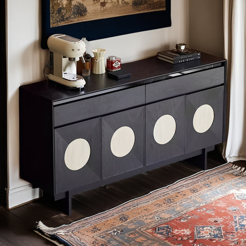Buffet moderne en bois noir de luxe