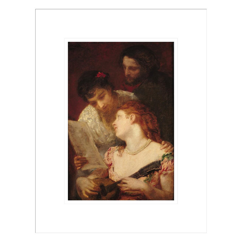 «Musical Party» par Mary Cassatt - impression numérique sur toile, H 16,75 po x l 13,11 po