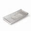 Lavabo de salle de bain en céramique blanche de 122 cm (48 po) avec trois trous prépercés pour robinetterie et trop-plein