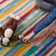Jubilee Striped Handmade Tufted Wool Orange/Purple/Blue Area Rug