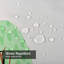 Rideau de douche vert imperméable, rideaux de douche pour la salle de bain avec 12 crochets-129999826