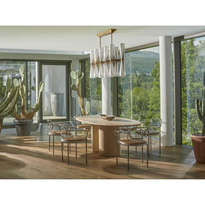 Dolmen Oval Marble Dining Table