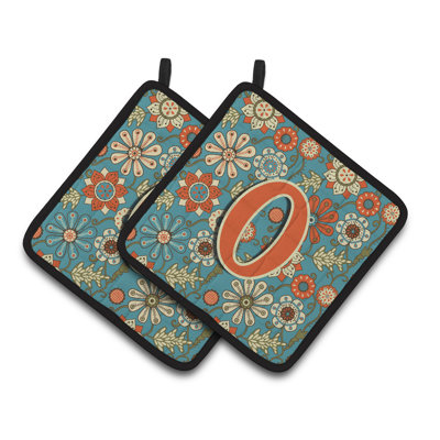 Fleur rétro Potholder