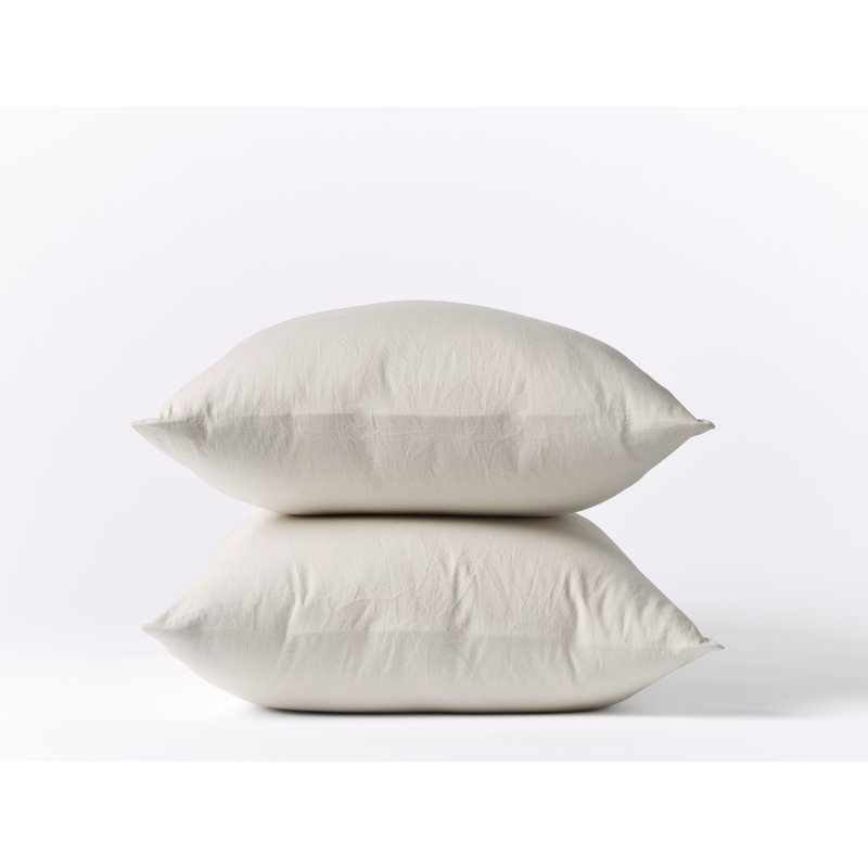 Cloud Soft Sateen 100% Cotton Sateen Pillowcase - Set of 2, Pale Gray, King Pillowcase