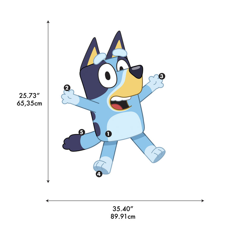 Autocollants muraux Bluey