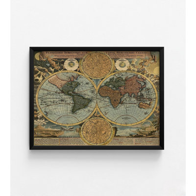 Lakki carte du monde, impression de carte grand monde, carte du monde Atlas rétro, grande carte du monde élégant, carte rustique du monde bureau à domicile, impression affiche