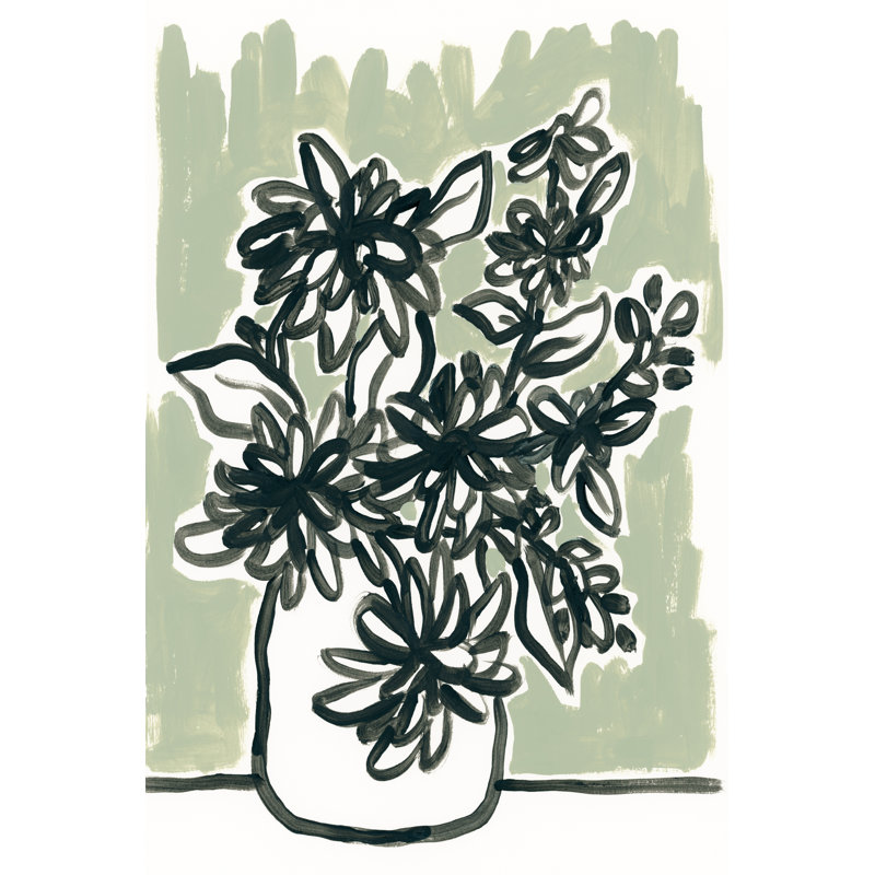 Windowsill Blossoms II by June Erica Vess - Wrapped Canvas Print, 91cm H x 61cm W x 3.8cm D