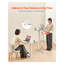 Table de lit réglable en hauteur avec plateau inclinable et porte-gobelet - Bureau d'ordinateur portable mobile pour le chevet