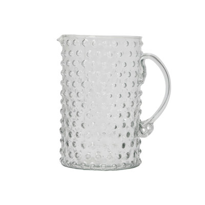 Pichet en verre soufflé à la main