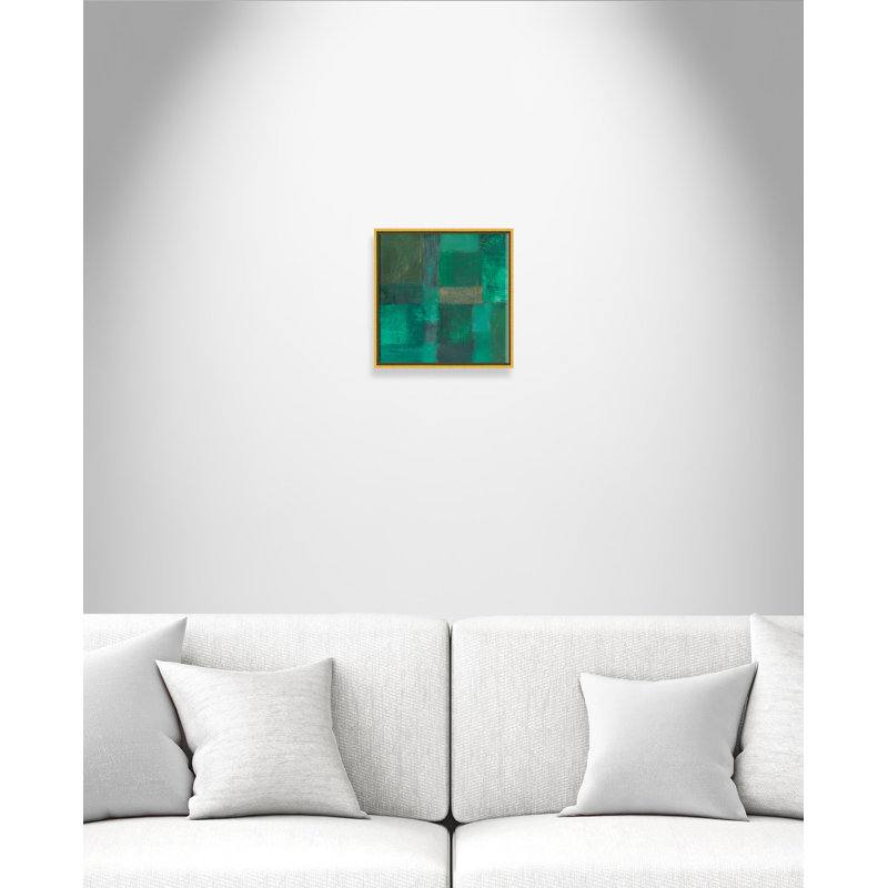 Emerald Inlays - Floater Frame, reproduction d'art sur toile, H 16 po x l 16 po x P 2 po