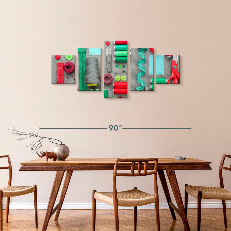 Sewing Materials, 34" H x 74" W