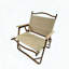 Ensemble de 4 chaises portatives pliables pour enfants, structure en aluminium, grain de chêne, accoudoirs en bois de hêtre