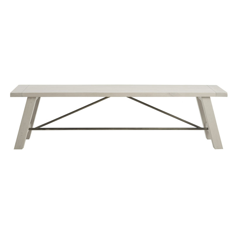 Dining Bench, Reclaimed White