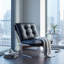 Méridienne Mid-Century en cuir d'inspiration Bauhaus-965121668