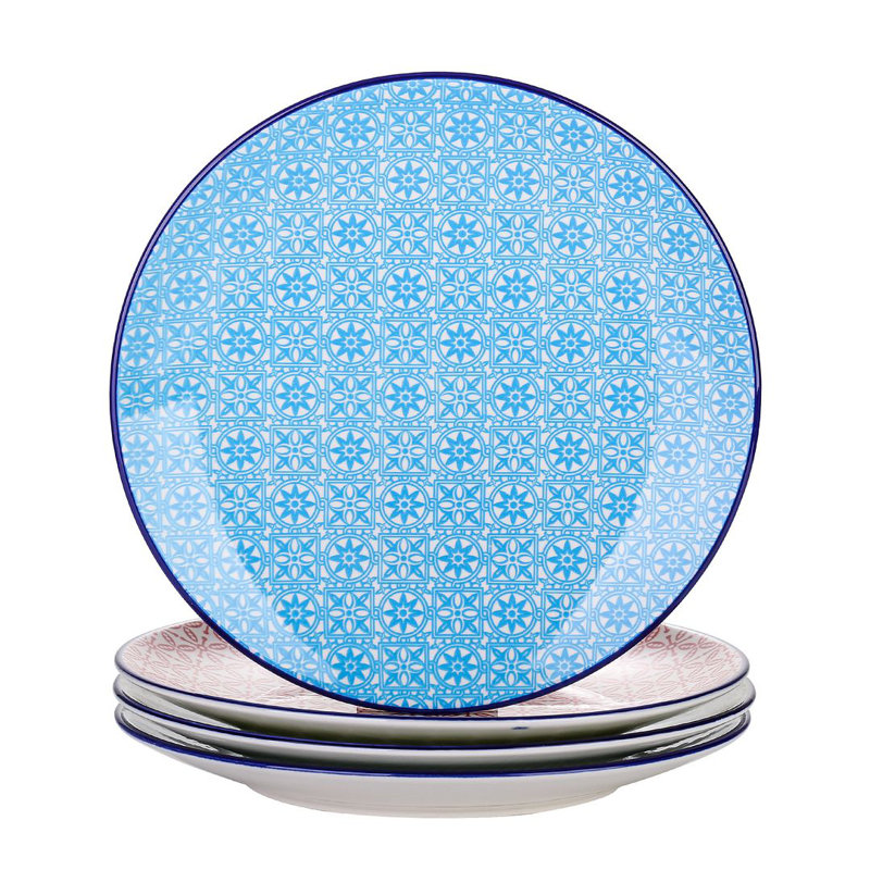 27cm Porcelain China Dinner Plate, Set of 4