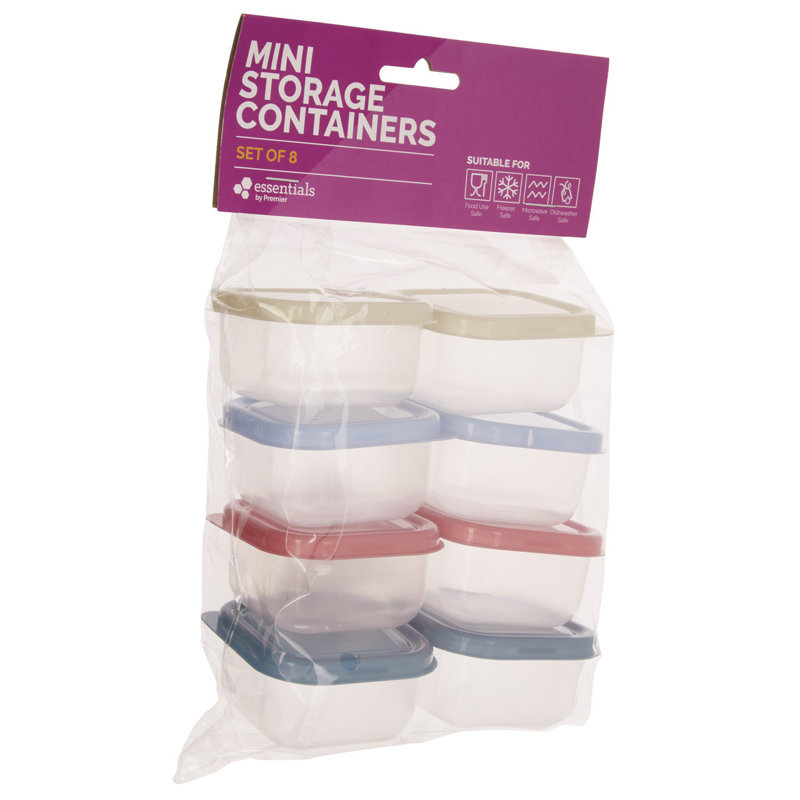 Burress Food Storage Container, Red/Green/Blue/Yellow