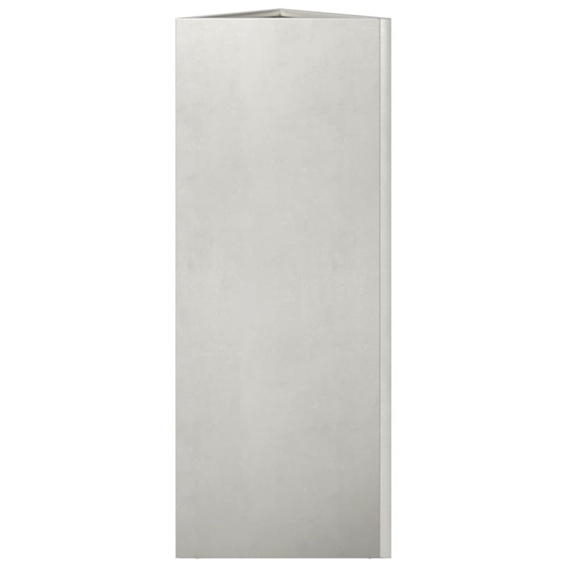 Clinty Metal Elevated Planter, 75cm H x 3030cm W x 26cm D, Silver