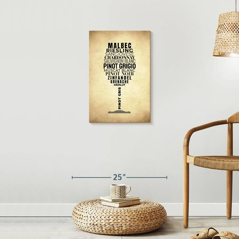 «Glass Bar Quotes», reproduction sur toile, H 24 po x l 16 po x P 1,25 po