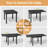 Warran 6 - Person Aluminum Extendable Outdoor Dining Set with Removable Cushions-106913428-106913528
