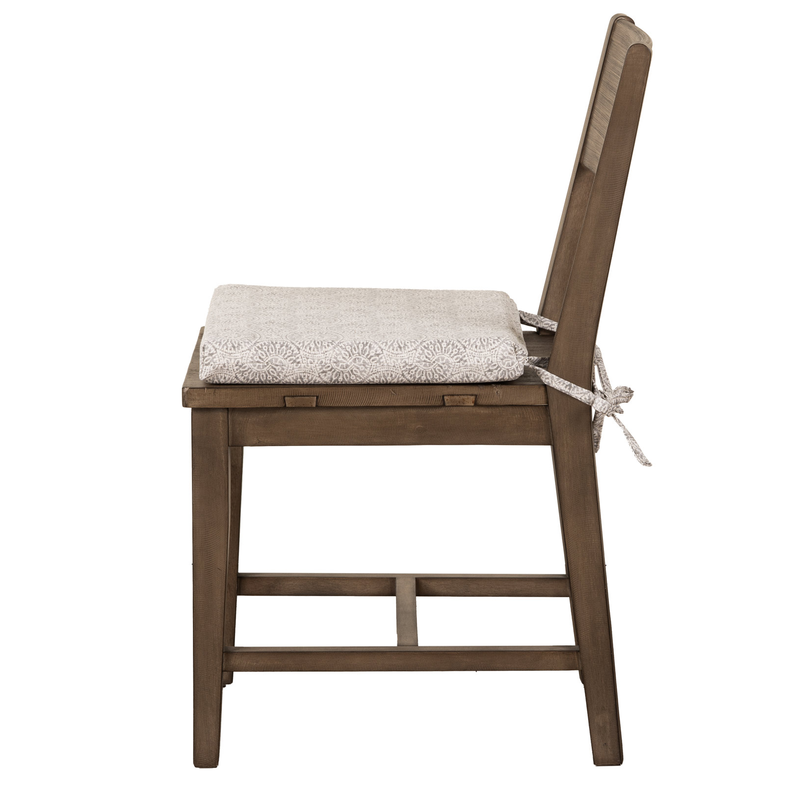 Charter 17" Chair Pad, White/Gray