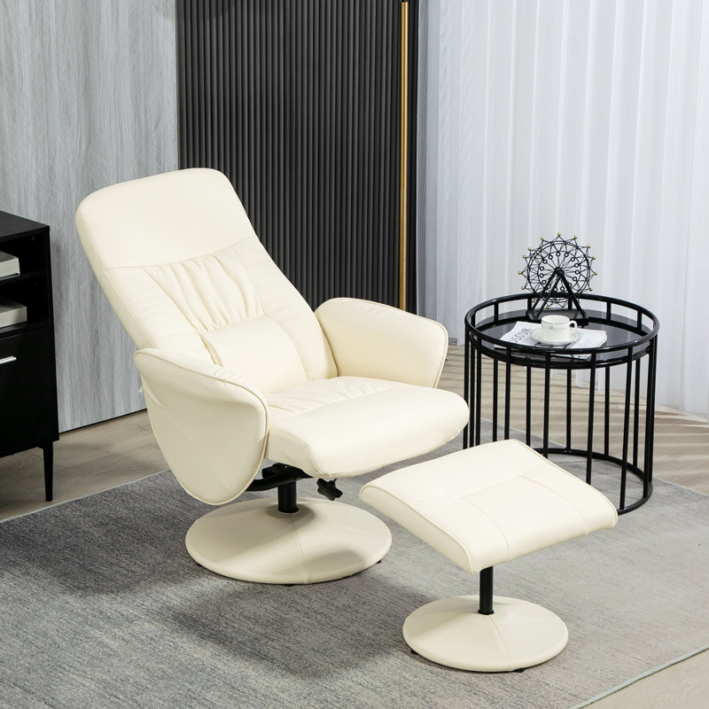 Copenhagan 76 Wide Recliner, Cream