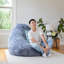 Big Joe Large Teardrop Foam Filled Bean Bag Chair with Soft Removable Cover-73852147
