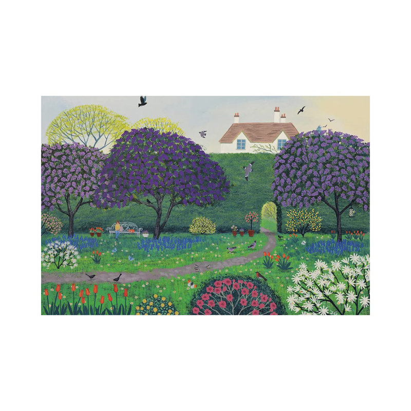 Under The Lilacs by Jo Grundy - Wrapped Canvas Gallery-Wrapped Canvas Giclée, 20.32cm H x 30.48cm W