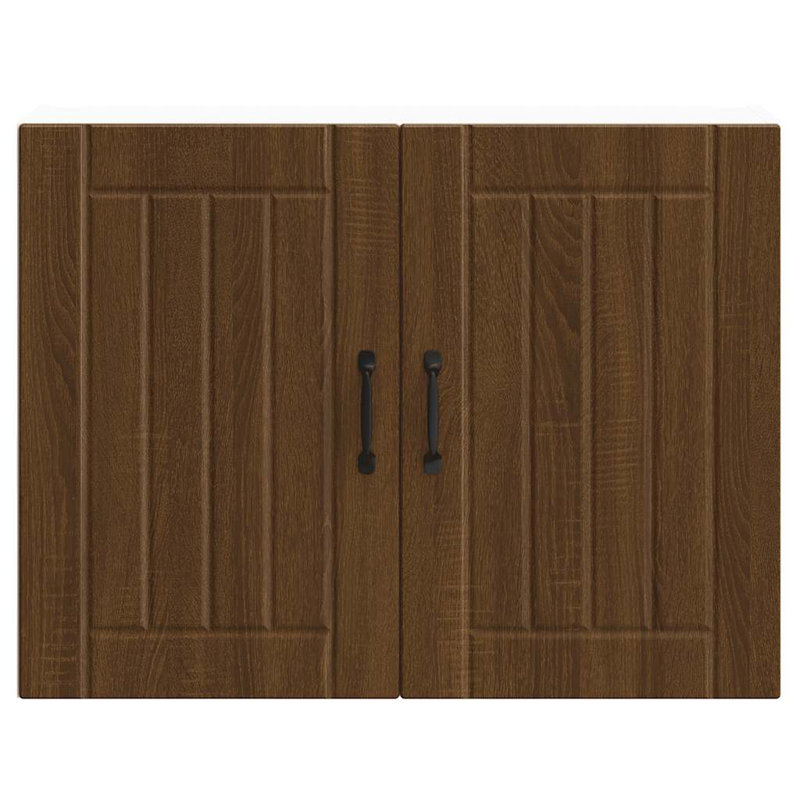 Standard Wall Cabinet, brown oak, 60cm H x 80cm W x 31cm D