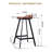 Jaineel 2 - Person Solid Wood Top Four Leg Base Dining Set