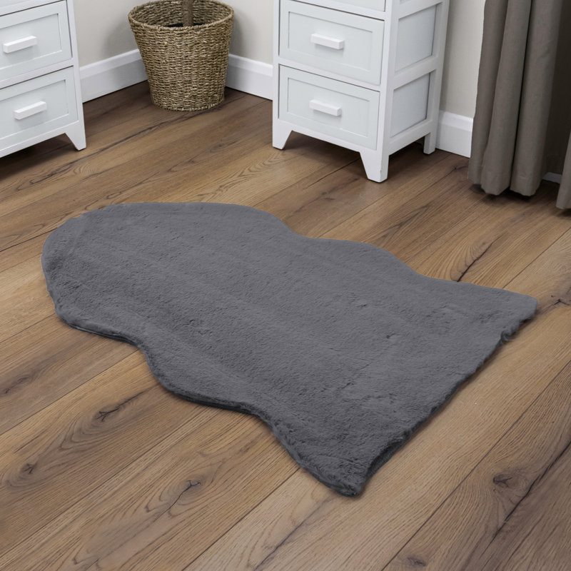 Machine Tufted 60cm X 90cm Area Rug, Grey