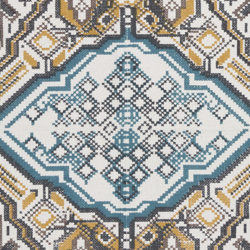 Cotton Ikat Indoor Rug, Rectangle 8' x 10'