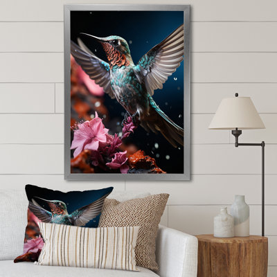 Avdullah " Teal Pink Animal Hummingbird "