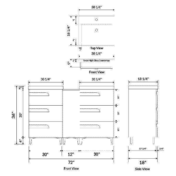 Dimensions du produit