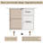 Folding Dining Table with Drawers and Cabinets-866305592