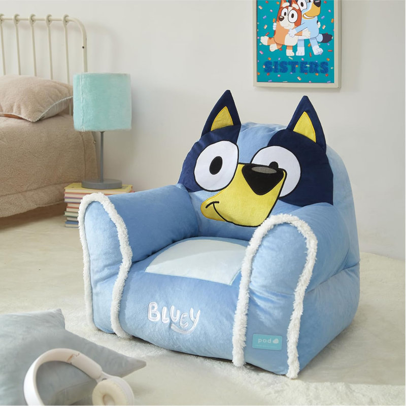  Bluey Kids Bean Bag Sofa Chair With Armrests