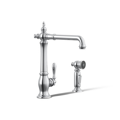 Artifacts Single Handle Kitchen Sink Faucet with Accessories