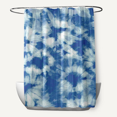 Rideau de douche simple à motif floral Pembrook