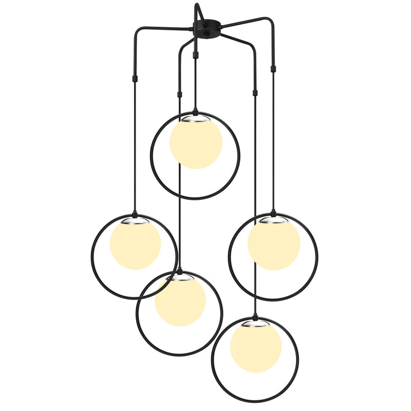 Luminaire suspendu sphère 5 lumières Dmitri